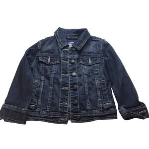 Jean Jacket Denim Blue Button Up Cherokee Girls XS 4/5 Classic Fall B2S